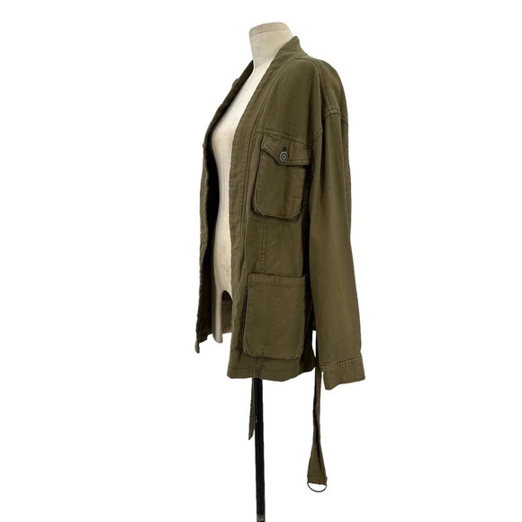 Free People In Our Nature Cargo Jacket in Olive Green Size‎ Small - Picture 6 of 14